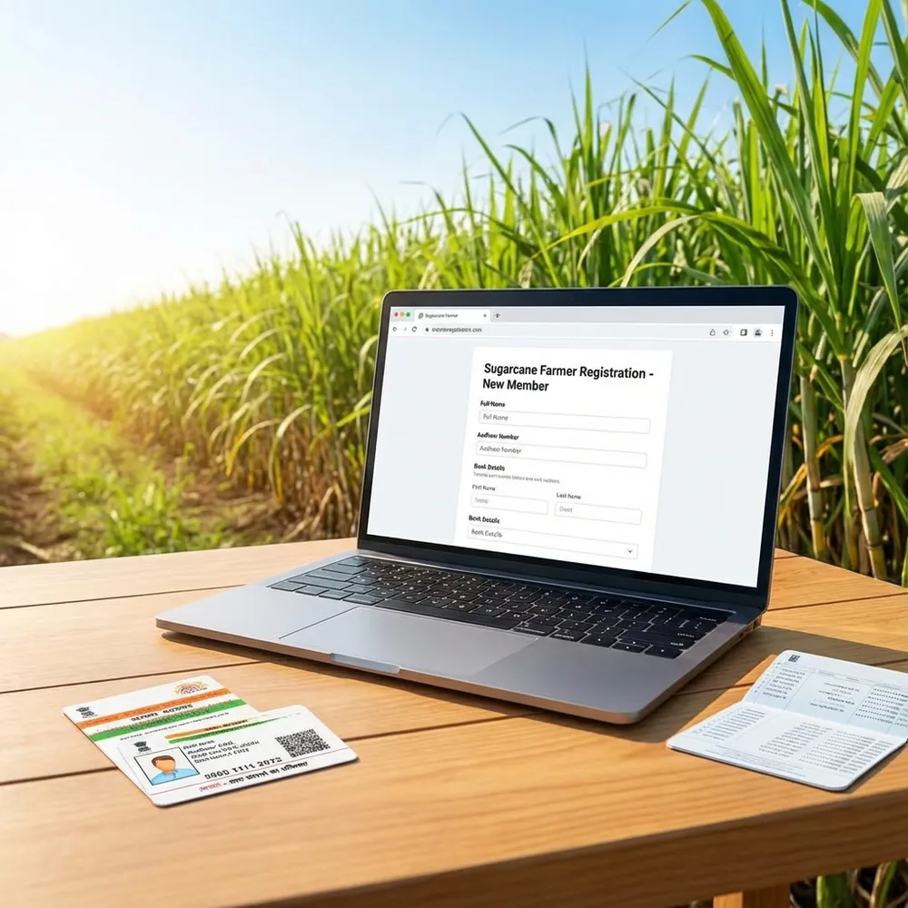 Farmer filling registration form