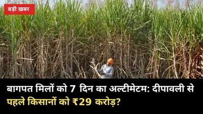 बागपत मिलों को 7 दिन का अल्टीमेटम: दीपावली से पहले किसानों को ₹29 करोड़?
