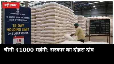 10 दिन में ₹1000 महंगी चीनी के बाद राहत: 14 लाख टन कोटा जारी, यूपी को 4.51 लाख टन