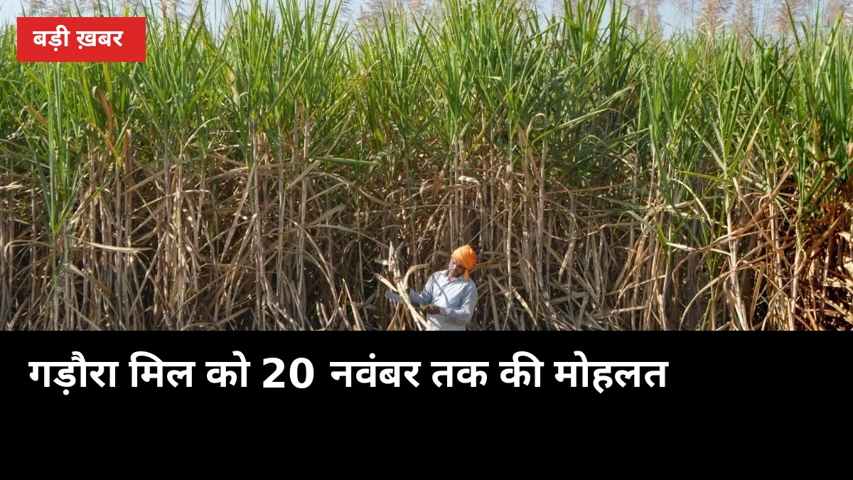गड़ौरा चीनी मिल को 20 नवंबर तक की मोहलत: 1.80 करोड़ न दिए तो कुर्की होगी