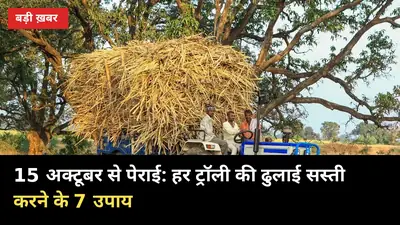 15 अक्टूबर से पेराई: हर ट्रॉली की ढुलाई सस्ती करने के 7 उपाय