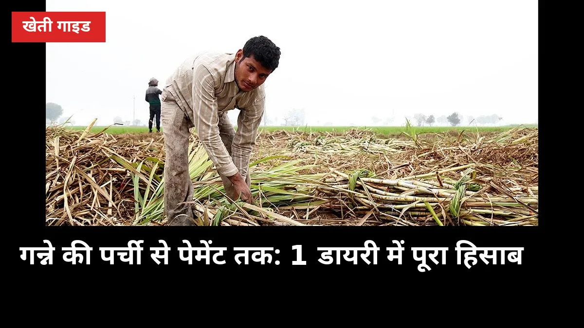 गन्ने की पर्ची से पेमेंट तक: 1 डायरी में पूरा हिसाब, बकाया कभी नहीं छूटेगा