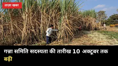 गन्ना समिति सदस्यता की तारीख 10 अक्टूबर तक बढ़ी