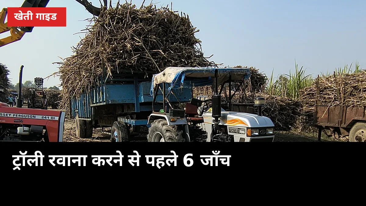 गन्ना ट्रॉली रवाना करने से पहले 6 जाँच, वरना रास्ता ही कटौती करा देगा