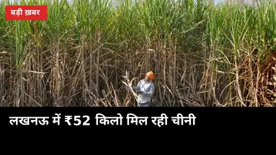 लखनऊ में ₹52 किलो मिल रही चीनी, 5 किलो पैक ₹250 में, काउंटर सुबह 10 बजे खुलता है
