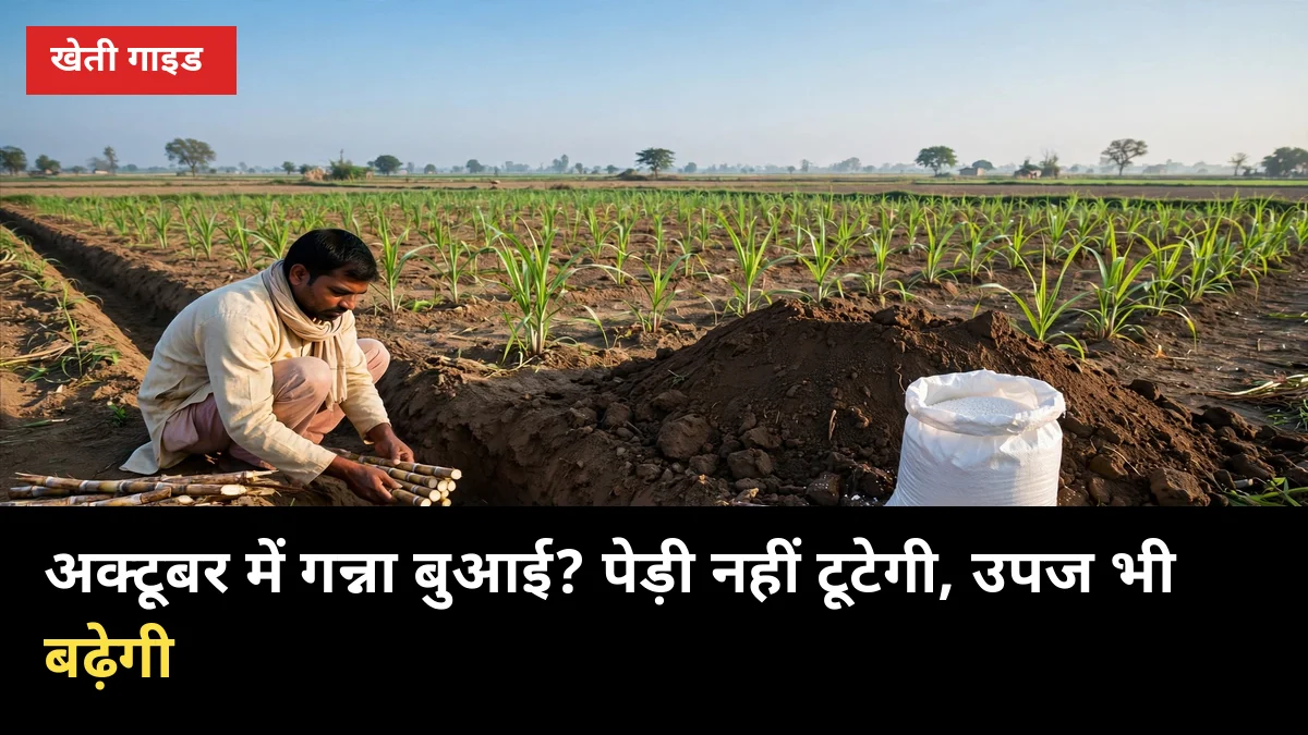 अक्टूबर में गन्ना बुआई? इन 6 बातों से पेड़ी नहीं टूटेगी, उपज भी बढ़ेगी
