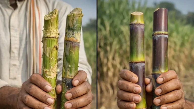 किसान गन्ना छीलते समय करते हैं ये 1 जानलेवा गलती